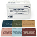 Prompta 400 One-on-One Meeting Conversation Cards for Managers — 2.5" x 1.75" Question Cards to Support Staff, Enhance Employee Growth Conversations, and Strengthen Your Team