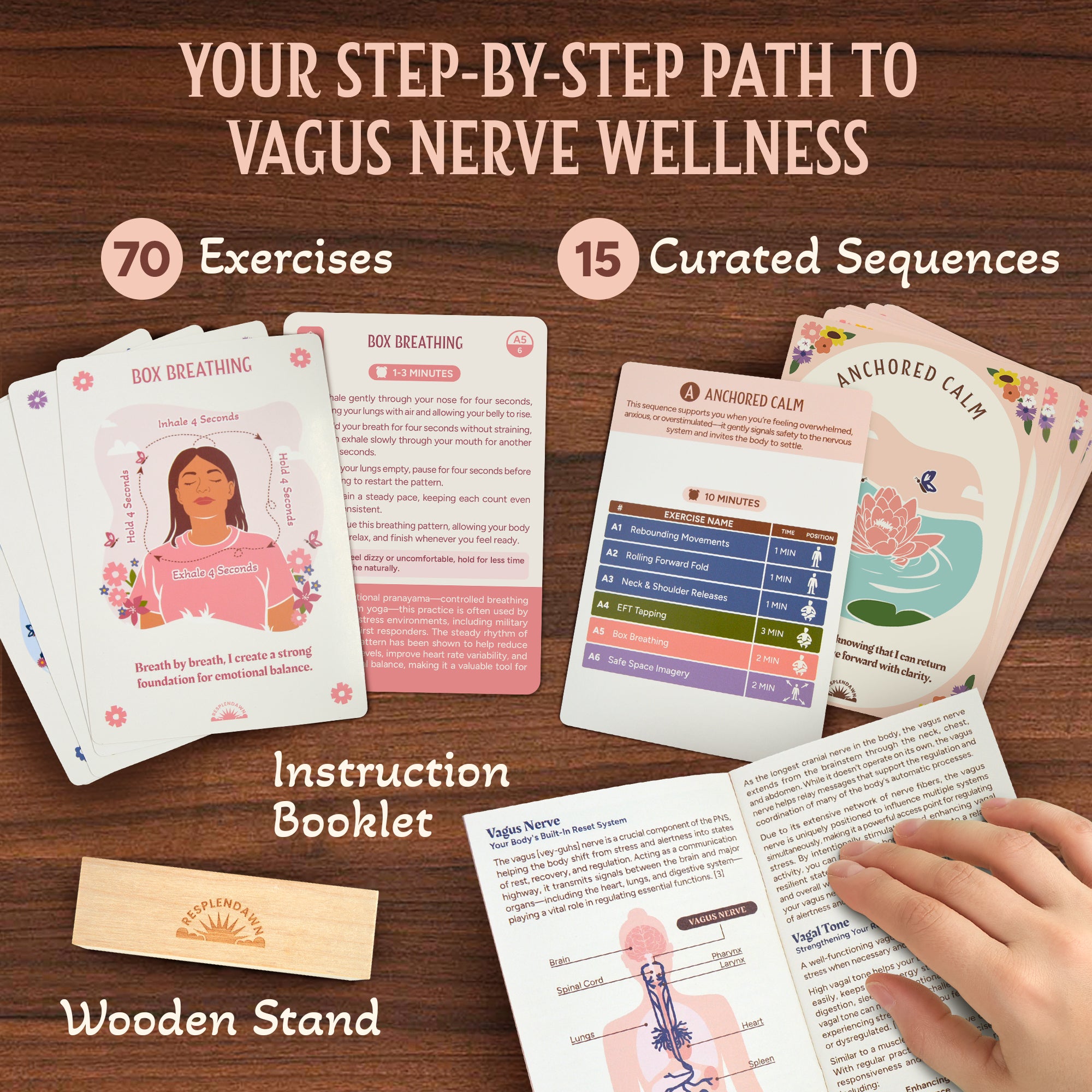 Resplendawn 70 Vagus Nerve Exercises - Science-Backed Techniques to Reset Your Nervous System