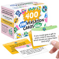 400 Silly Conversation Cards for Kids - 2.5" x 1.75" Cards with Interactive Activities and Funny Questions for Kids