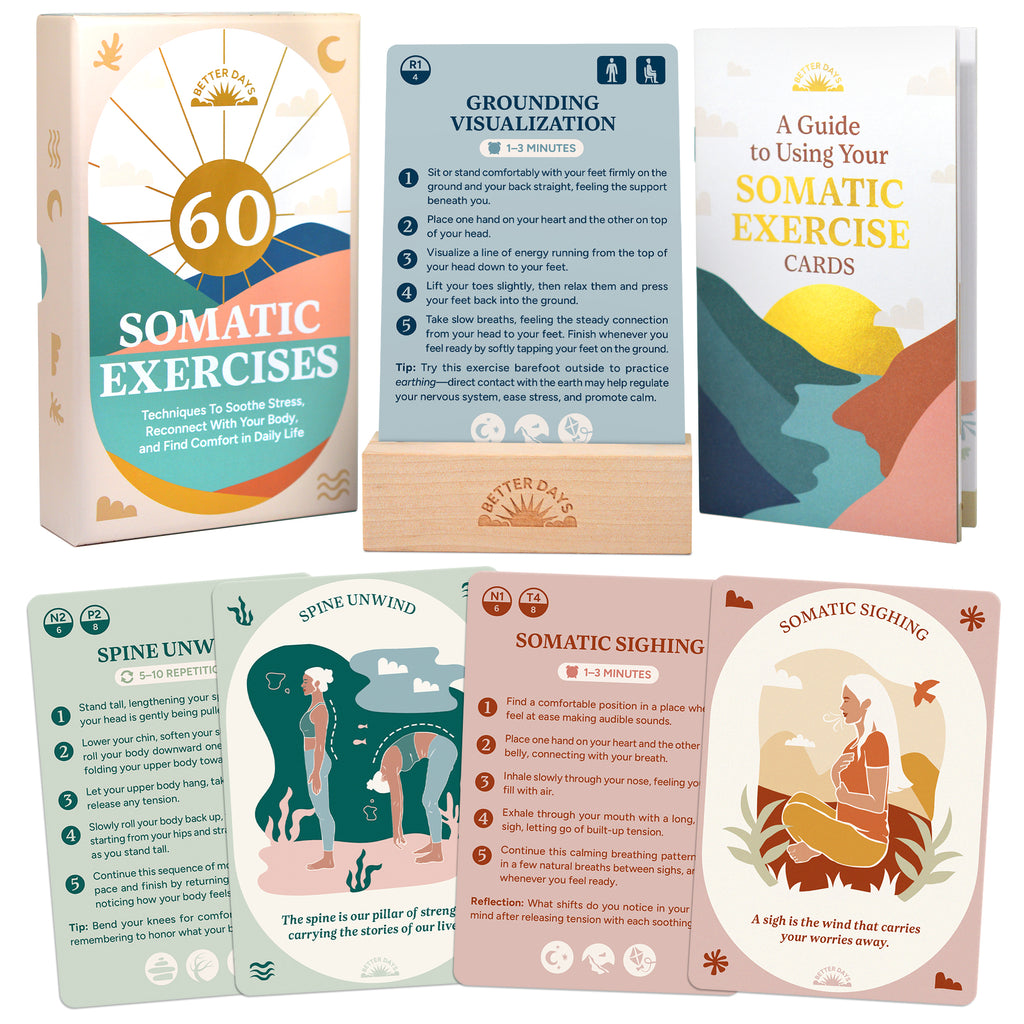 Resplendawn 60 Somatic Therapy Exercises – Breathwork, Mindfulness, and Gentle Movement Techniques To Soothe Stress