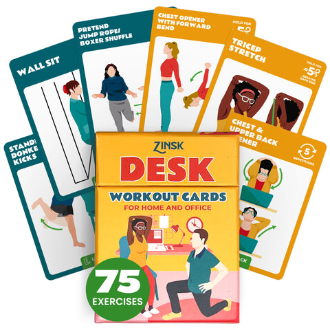 Zinsk 75 Desk Workout Cards