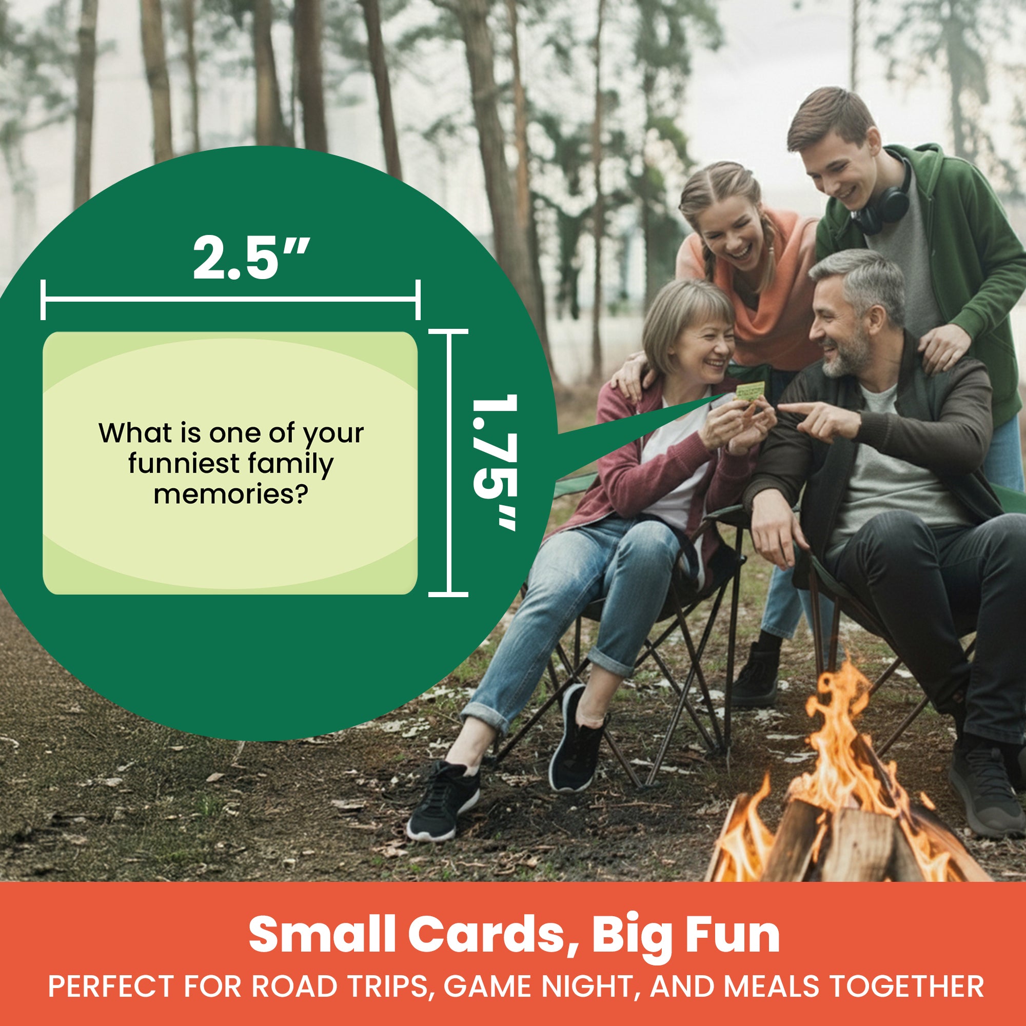 Prompta 600 Conversation Cards for Families – Fun Family Game for Kids and Adults During Game Night, Family Dinner, or Road Trips