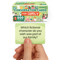 Prompta 600 Conversation Cards for Families – Fun Family Game for Kids and Adults During Game Night, Family Dinner, or Road Trips