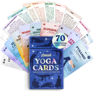 Zinsk Yoga Cards Hero Image 70 Fundamental Yoga Poses with In-depth instructions